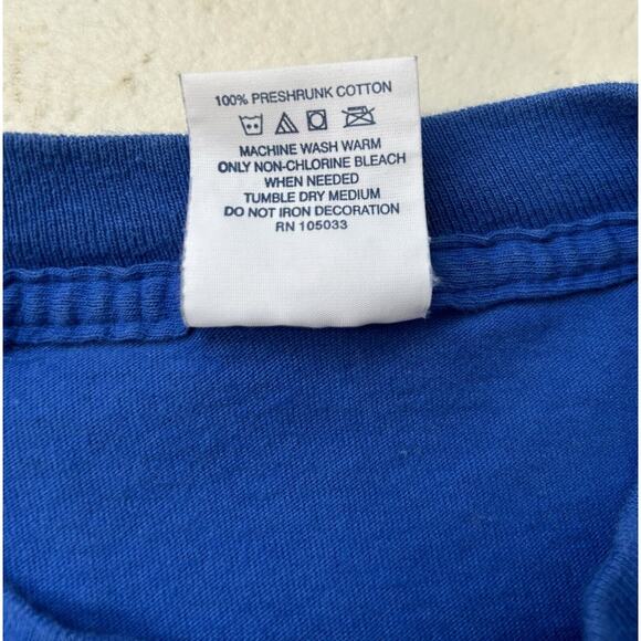 Vintage 90s Single Stitch Shirt Save The Rainforest Cartoon Graphic Blue Large - Picture 6 of 8